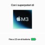 Apple MacBook Pro 14'' M3 chip con 8‑core CPU e 10‑core GPU, 512GB SSD - Grigio Siderale (MTL73T/A)