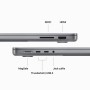 Apple MacBook Pro 14'' M3 chip con 8‑core CPU e 10‑core GPU, 512GB SSD - Grigio Siderale (MTL73T/A)