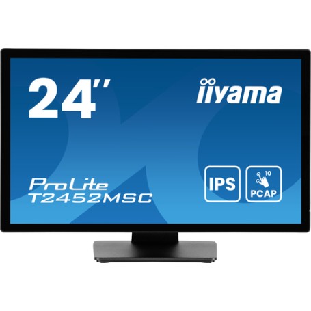 iiyama ProLite T2452MSC-B1AG Monitor PC 60,5 cm (23.8") 1920 x 1080 Pixel Full HD LED Touch screen Nero