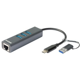 D-Link DUB-2332 replicatore di porte e docking station per notebook Cablato USB tipo-C Grigio (DUB-2332)