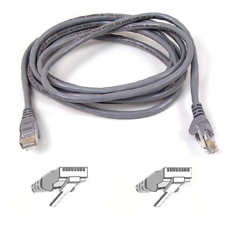 Belkin High Performance Category 6 UTP Patch Cable 10m cavo di rete Grigio (A3L980B10M-S)