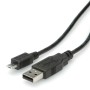 ROLINE 11.02.8754 cavo USB 0,8 m USB 2.0 USB A Micro-USB B Nero (RO11.02.8754)
