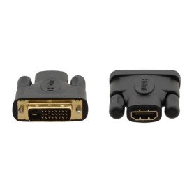 Kramer Electronics 99-9497001 adattatore per inversione del genere dei cavi DVI–D HDMI Nero, Oro (AD-DM/HF)