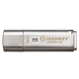 Kingston Technology IronKey Locker+ 50 unità flash USB 16 GB USB tipo A 3.2 Gen 1 (3.1 Gen 1) Argento (IKLP50/16GB)