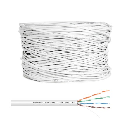 Vultech SC13002-305 cavo di rete Bianco 305 m Cat5e U/UTP (UTP) (SC13002-305)