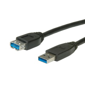 ROLINE 11.02.8977 cavo USB 0,8 m USB 3.2 Gen 1 (3.1 Gen 1) USB A Nero (RO11.02.8977)
