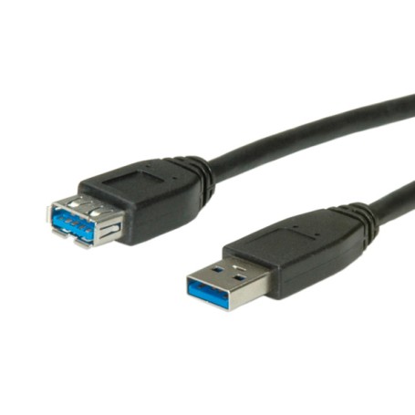 ROLINE 11.02.8977 cavo USB 0,8 m USB 3.2 Gen 1 (3.1 Gen 1) USB A Nero (RO11.02.8977)