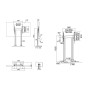Multibrackets 2555 Supporto per display espositivi 2,79 m (110") Argento (MB2555)