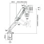 ITB RO17.99.1155 Supporti a parete per TV 68,6 cm (27") Scrivania Nero