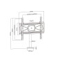 Multibrackets 4417 Supporto TV a parete 139,7 cm (55") Nero (MB4417)