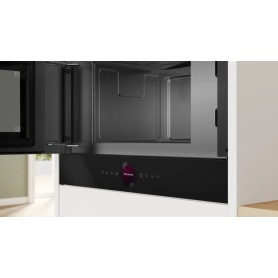 Bosch Serie 8 BFL7221B1 forno a microonde Nero Solo microonde Da incasso 21 L 900 W