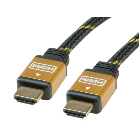 ROLINE HDMI/HDMI, 10 m cavo HDMI HDMI tipo A (Standard) Nero (RO11.04.5566)