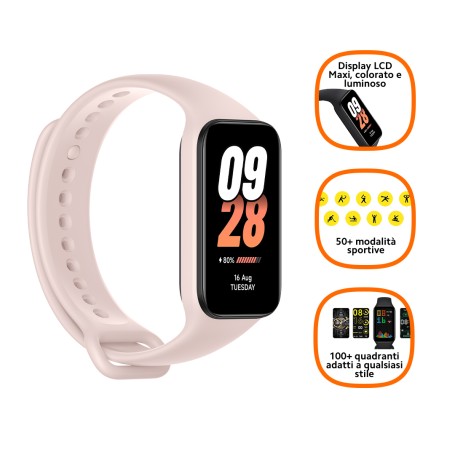 Xiaomi Smart Band 8 Active TFT Tracciatore di attività a clip/da polso 3,73 cm (1.47") Rosa (BHR7420GL)
