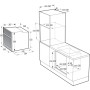 Hisense BSA66226AX forno 77 L 3500 W A Nero, Grigio, Acciaio inossidabile (BSA66226AX)