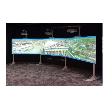 STRUTTURA IMMERSIVA EUROMET ITS-Frameless Immersive Support Col. Bianco+3White Wooden Board 120'(x bundle IM5-EURO02/IM5-EURO03) (27500)