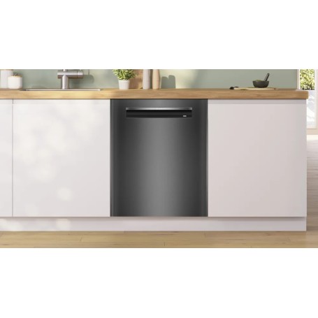 Bosch SMP4ECC72S Serie 4 Lavastoviglie da incasso sottopiano 14 coperti Acciaio nero spazzolato anti-impronta Classe A