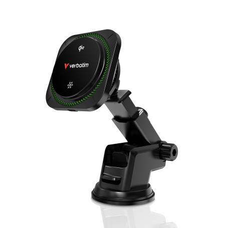 Verbatim Charge 'n' Drive Qi2 RGB Smartphone Nero USB Carica wireless Ricarica rapida Auto (31860)