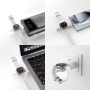 4smarts 541368 Caricabatterie per dispositivi mobili Cuffie, Smartphone, Orologio intelligente Bianco AC Carica wireless Ricaric
