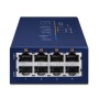PLANET UPOE-400 switch di rete Fast Ethernet (10/100) Supporto Power over Ethernet (PoE) Blu (UPOE-400)