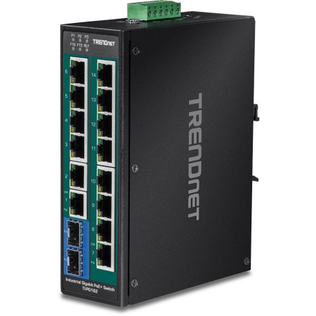 Trendnet TI-PG162 switch di rete Gigabit Ethernet (10/100/1000) Nero (TI-PG162)
