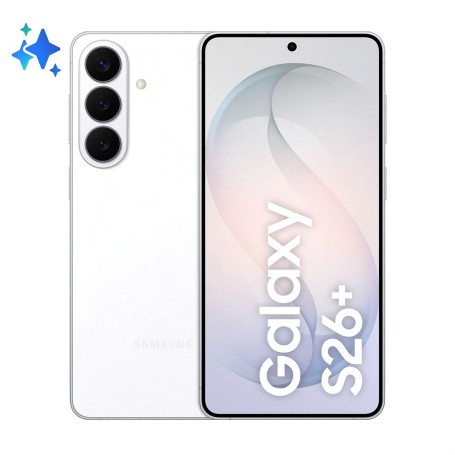 Samsung Galaxy S26+ Smartphone AI, 512GB, Processore avanzato, Assistente Foto, Creative Studio, Camera 50 MP, 4900 mAh, White (SM-S947BZWGEUE)