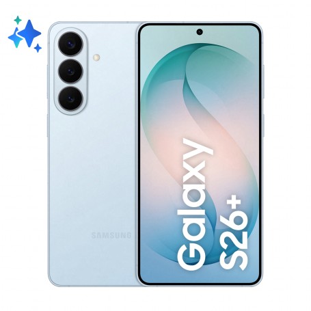 Samsung Galaxy S26+ Smartphone AI, 256GB, Processore avanzato, Assistente Foto, Creative Studio, Camera 50 MP, 4900 mAh, Sky Blu (SM-S947BLBDEUE)