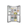 Midea MDRF632FIE46 frigorifero side-by-side Libera installazione 474 L E Grigio, Acciaio inox, Bianco
