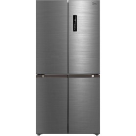 Midea MDRF632FIE46 frigorifero side-by-side Libera installazione 474 L E Grigio, Acciaio inox, Bianco