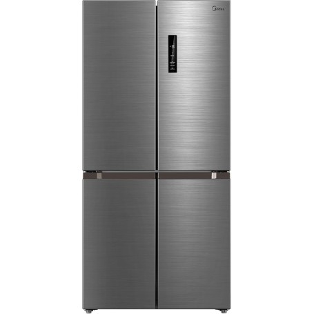 Midea MDRF632FIE46 frigorifero side-by-side Libera installazione 474 L E Grigio, Acciaio inox, Bianco