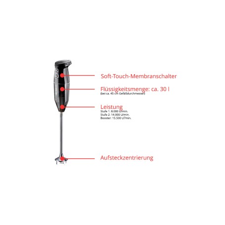 ESGE 95305 frullatore Frullatore ad immersione 45 W Nero