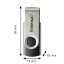 Intenso USB 64GB OFFICE LINE 3.2 Gen1 Silver-Black unità flash USB USB tipo A 3.2 Gen 1 (3.1 Gen 1) Nero, Argento (3543490)