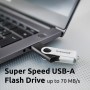 Intenso USB 64GB OFFICE LINE 3.2 Gen1 Silver-Black unità flash USB USB tipo A 3.2 Gen 1 (3.1 Gen 1) Nero, Argento (3543490)