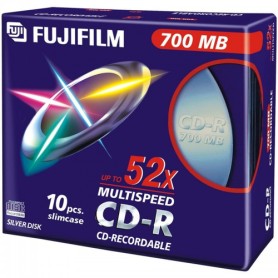 Fujifilm CD-R 700MB 52X slimcase 10-pack 10 pz (47444)