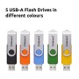 Intenso USB Flash Drive Office Line 3543595 3.2 5St. Multipack - 64 GB unità flash USB USB tipo A 3.2 Gen 1 (3.1 Gen 1) Multico