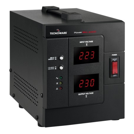 Tecnoware Power Reg 3000VA regolatore di tensione 2 presa(e) AC 230 V Nero (FSTELPRE3000M)