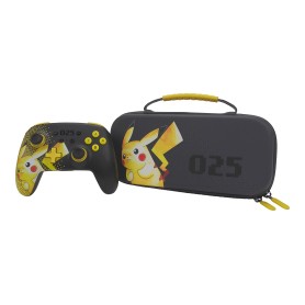 PowerA 1521515-01 custodia per console portatile Custodia rigida Nintendo Grigio, Giallo
