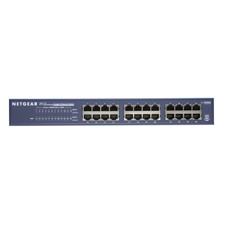 Netgear 24-port Gigabit Rack Mountable Network Switch Non gestito Blu (JGS524-200EUS)