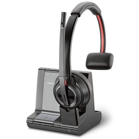 POLY W8210/A, UC Cuffia Padiglione auricolare Bluetooth Nero, Grigio (207309-12)