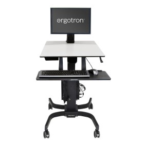 Ergotron WorkFit-C, Single LD Sit-Stand Workstation Nero, Grigio Carrello multimediale (24-215-085)