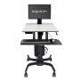 Ergotron WorkFit-C, Single LD Sit-Stand Workstation Nero, Grigio Carrello multimediale (24-215-085)