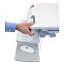 Ergotron StyleView EMR Cart with LCD Pivot, SLA Powered Alluminio, Grigio, Bianco Pannello piatto Carrello multime (SV42-6301-2)