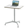 Leitz 65360001 piano di scrivania per computer Forma quadrata Alluminio Bianco