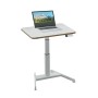 Leitz 65340001 piano di scrivania per computer Forma quadrata Alluminio Grigio scuro