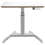 Leitz 65340001 piano di scrivania per computer Forma quadrata Alluminio Grigio scuro
