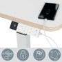 Leitz 65340001 piano di scrivania per computer Forma quadrata Alluminio Grigio scuro
