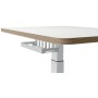 Leitz 65340001 piano di scrivania per computer Forma quadrata Alluminio Grigio scuro