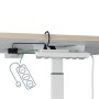 Leitz 65340001 piano di scrivania per computer Forma quadrata Alluminio Grigio scuro