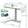 Leitz 65340001 piano di scrivania per computer Forma quadrata Alluminio Grigio scuro