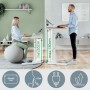 Leitz 65340001 piano di scrivania per computer Forma quadrata Alluminio Grigio scuro