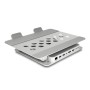 DeLOCK Supporto per tablet e portatile con docking station integrata 4K - HDMI / DisplayPort / LAN / Hub / HDR / PD (18442)